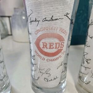 3 1975 Cincinnati Reds World Champs Glass